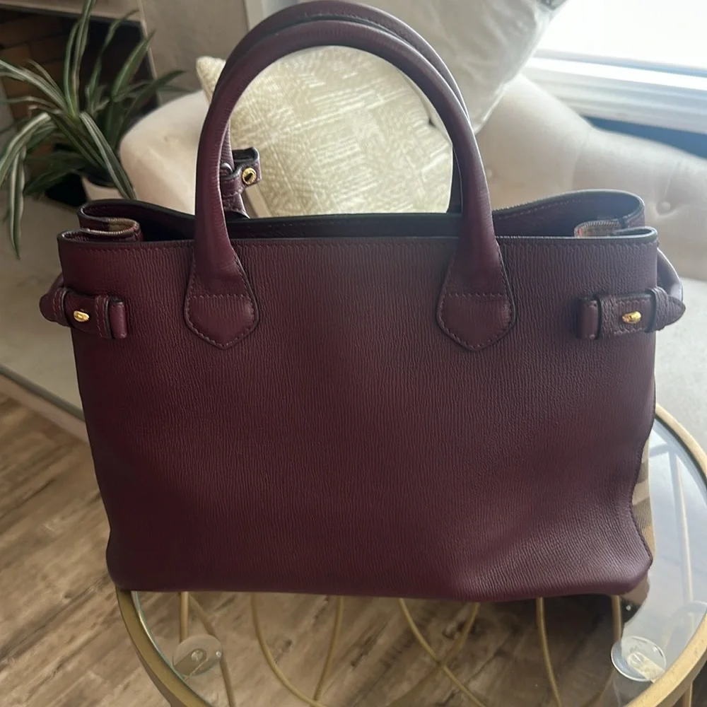 Burberry Brown Leather Satchel Bag - Picture 5 of 5
